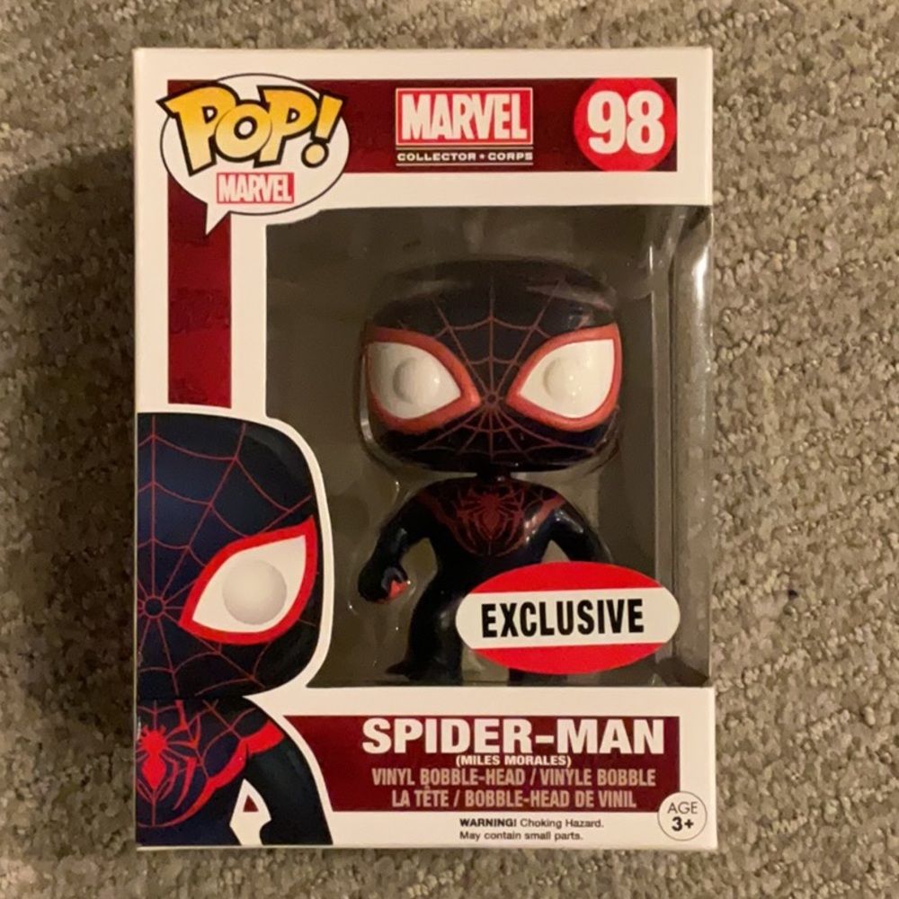 Funko Pop Marvel Collector Corps Exclusive #98 Spider-Man (Miles Morales)